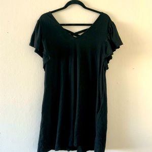 Black Dress with Weaved Back